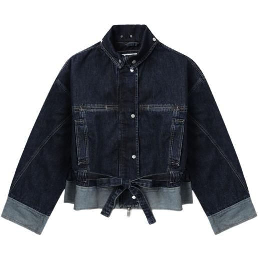 3.1 Phillip Lim giacca denim con inserti - blu