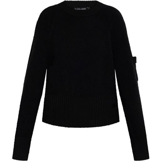 Canada Goose maglione con orlo a coste - nero