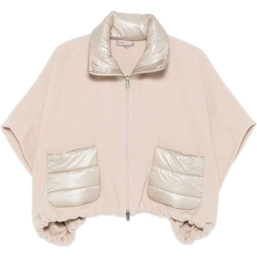 Herno poncho resort a maniche corte - toni neutri