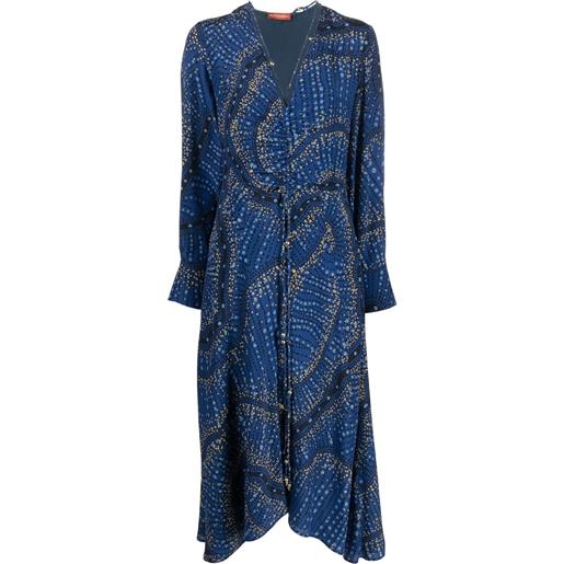 Altuzarra abito con scollo a v mila - blu