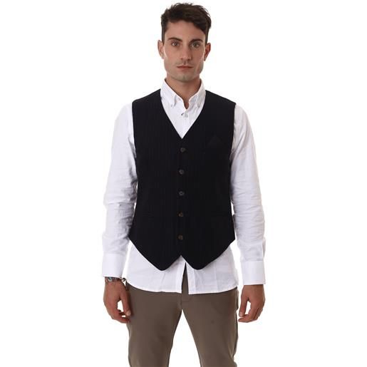 L'AGAMA' gilet gessato misto lana uomo