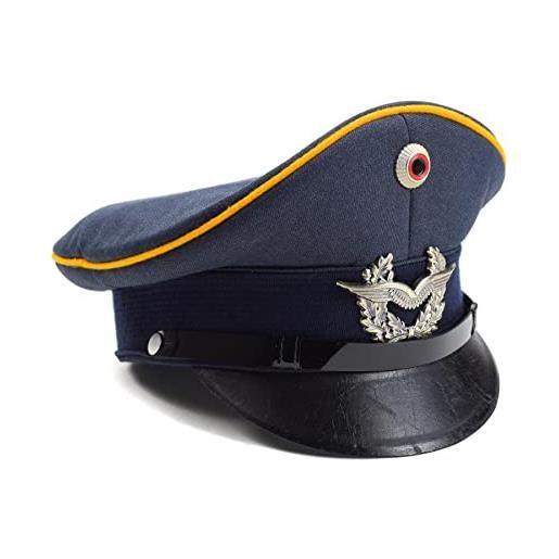 Militar berretto militare con visiera dell'esercito militare, blu, taglia unica