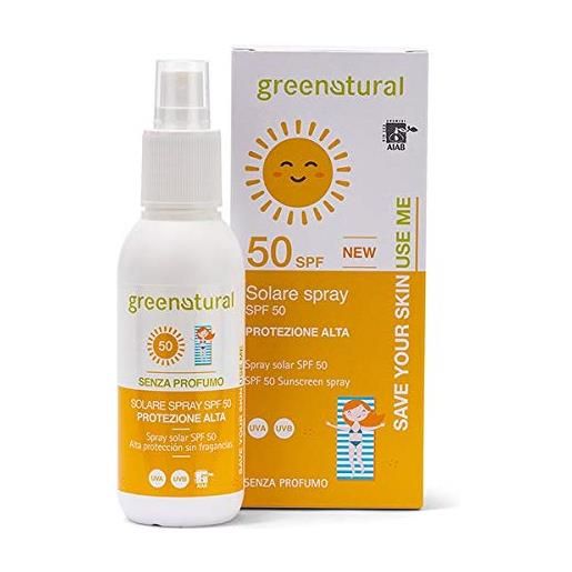 Greenatural green. Natural - protezione solare spray 50 spf