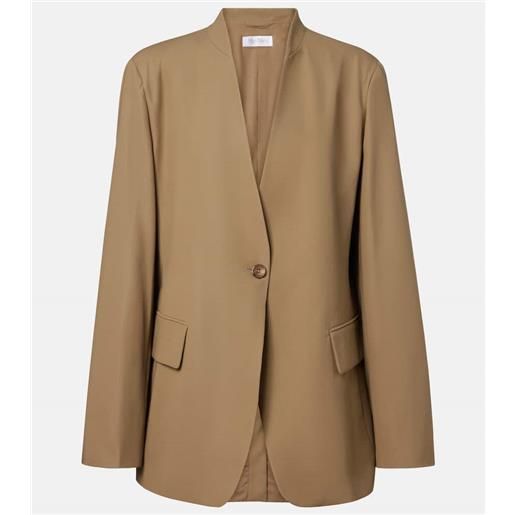 Max Mara blazer segnale in twill di cotone