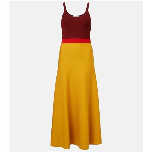 Gabriela Hearst abito lungo flaminius in lana