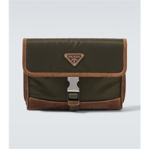 Prada borsa a tracolla con suede