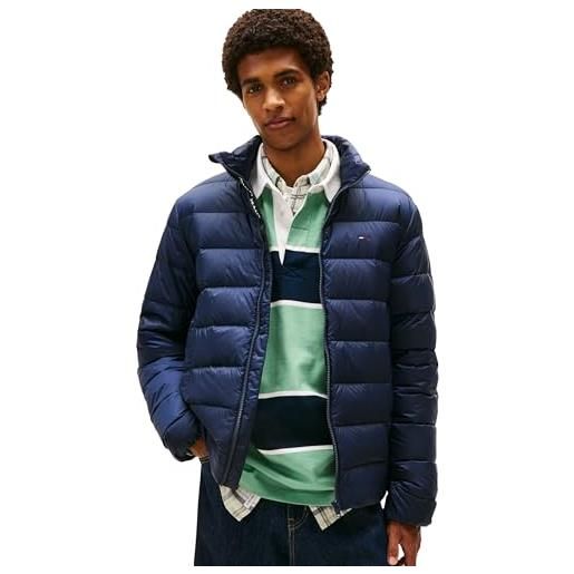 Tommy Jeans tjm lt down jacket ext dm0dm20658, giacca imbottita, uomo, blu (dark night navy), xs