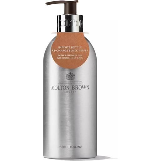 Molton brown re-charge black pepper infinite bottle gel doccia 400ml
