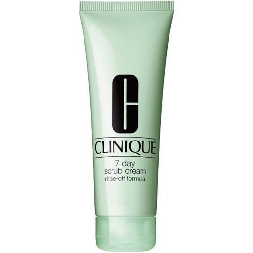 Clinique 7-day scrub rinse-off formula - esfoliante granulare in crema per tutti i tipi di pelle 100ml