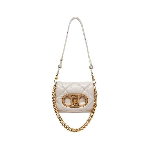 Liu Jo Jeans liu jo mini borsetta a tracolla crossbody matelassé con logo la. Puffy beige beige soft cream x0623