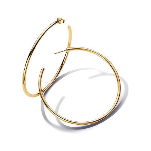PANDORA essence orecchini a cerchio placcati in oro 14k