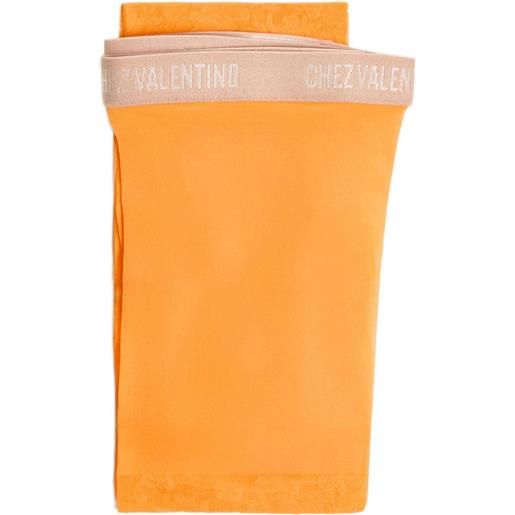 Valentino Garavani collant in pizzo - arancione