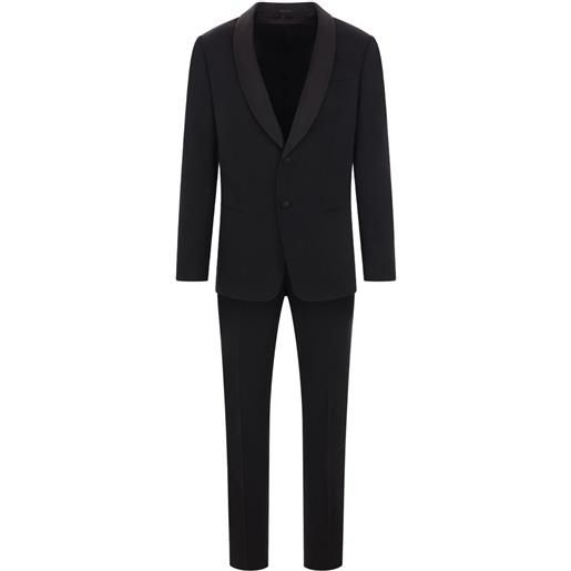 Giorgio Armani completo due pezzi pesante - nero