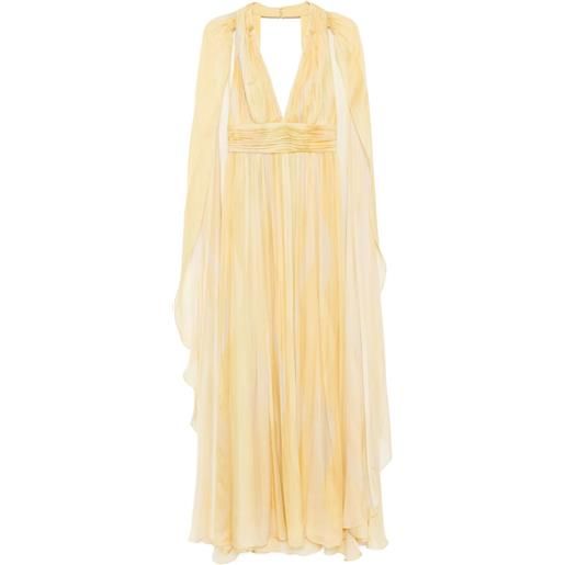 Elie Saab abito con stampa - giallo