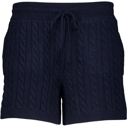 Miu Miu shorts con intarsi - blu