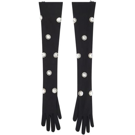 David Koma guanti lunghi con decorazione - nero