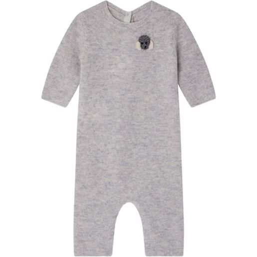 Bonpoint tutina con applicazione - grigio