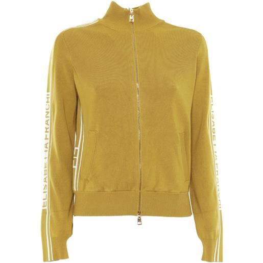 Elisabetta Franchi cardigan con zip - giallo