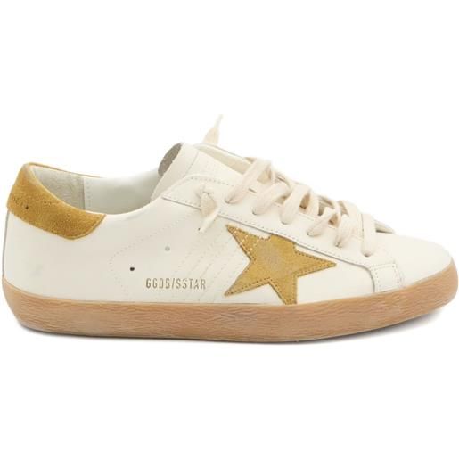 Golden Goose sneakers super star in pelle - bianco
