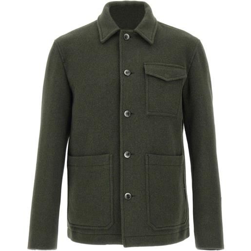 Herno giacca-camicia con tasche applicate - verde