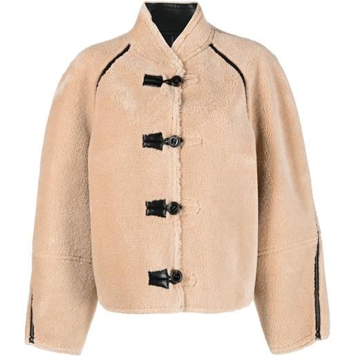 Low Classic cappotto in shearling reversibile - toni neutri
