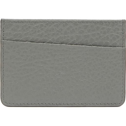 Maison Margiela portacarte in pelle - grigio