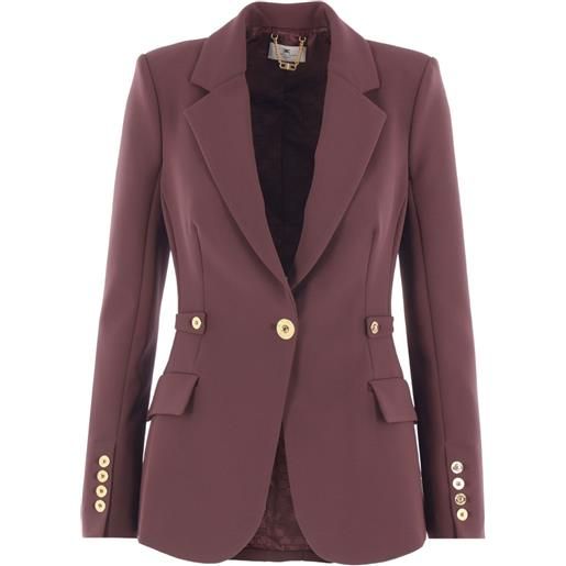 Elisabetta Franchi blazer con spalline - rosso