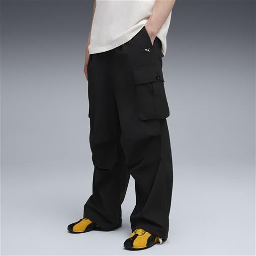 PUMA pantaloni cargo mmq cordura® da uomo, abbigliamento, nero, s