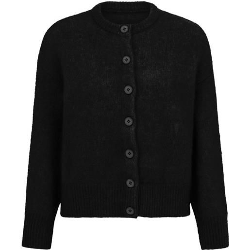 16Arlington cardigan sephia con bottoni - nero