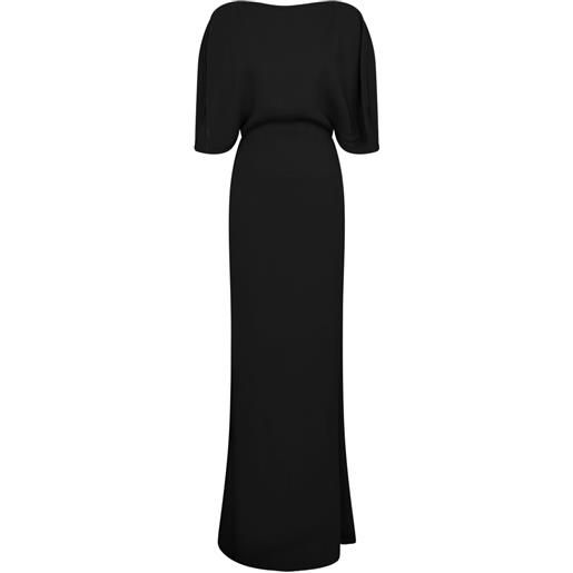 16Arlington abito lungo dona con maniche ad aletta - nero