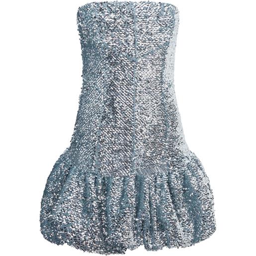 16Arlington abito corto garance con paillettes - argento