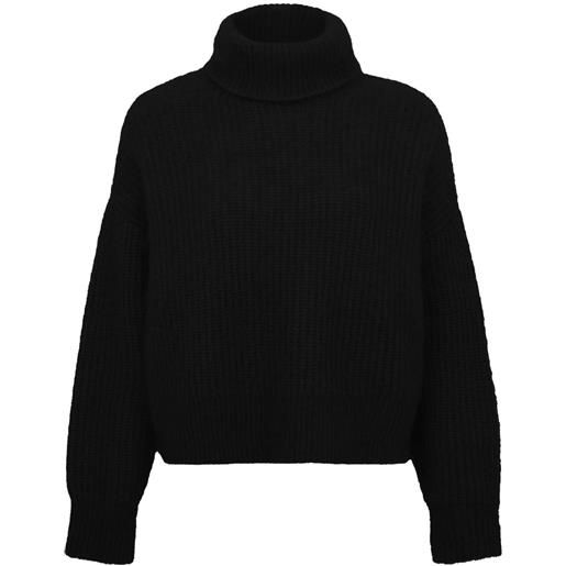 16Arlington maglione sephia a collo alto - nero