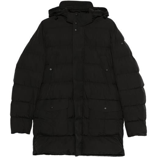 Geox giacca trapuntata pieve con cappuccio - nero