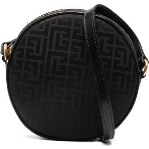 Balmain Kids borsa a spalla con monogramma - nero