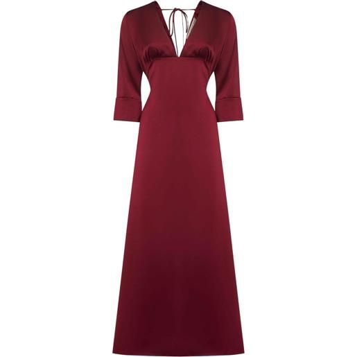 Blanca Vita abito albox lungo svasato - rosso
