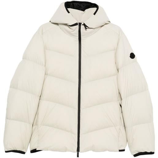 Moncler piumino forez con cappuccio - toni neutri