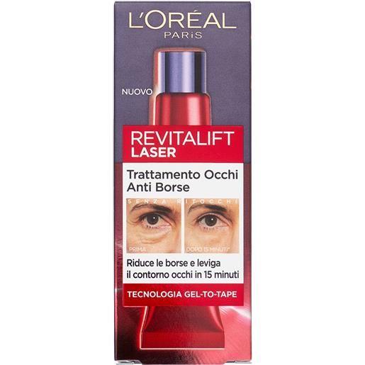 L'oréal paris revitalift laser trattamento occhi anti-borse tecnologia gel-to-tape 15 ml