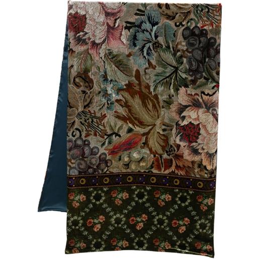 Pierre-Louis Mascia sciarpa kanadas a fiori - verde