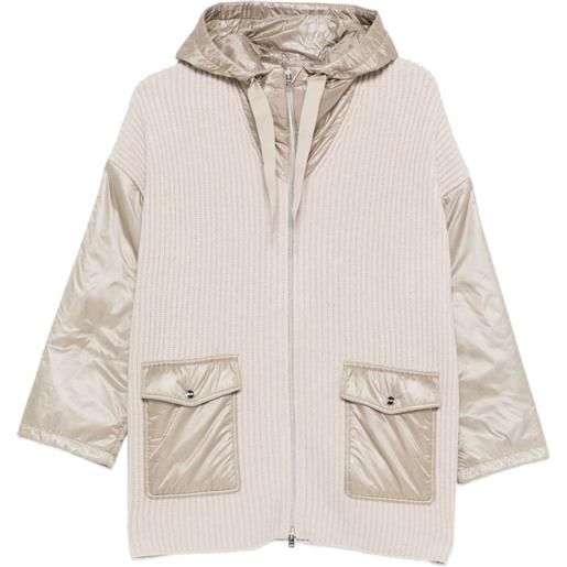 Herno giacca a coste con cappuccio - toni neutri