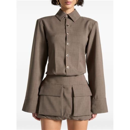 Manière De Voir chemisier corto laure cargo - marrone