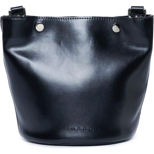 Marni Kids borsa a secchiello con design color-block - bianco