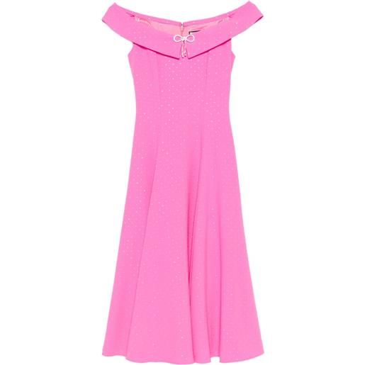 NISSA abito midi con spalle scoperte - rosa