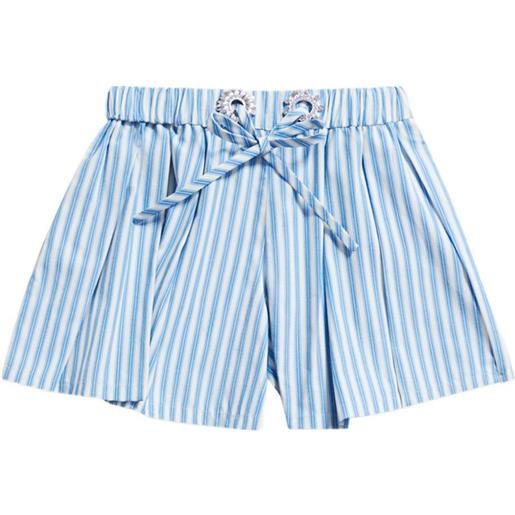 AREA shorts con pieghe - blu