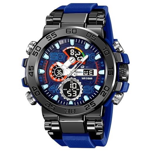 RORIOS Orologio da polso militare da uomo Orologio Italia