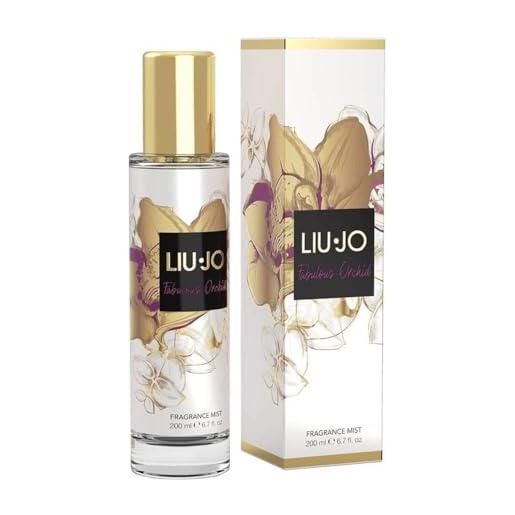 Liu Jo Jeans liu jo fabulous orchid acqua corpo profumata donna 200 ml - spray rinfrescante idratante con fragranza floreale e fruttata - profumo corpo estivo leggero (fabulous orchid 1 unità)