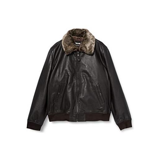 Schott NYC Giacca In Pelle Uomo Lcrock – Pelle Di Agnello – Stile Americano