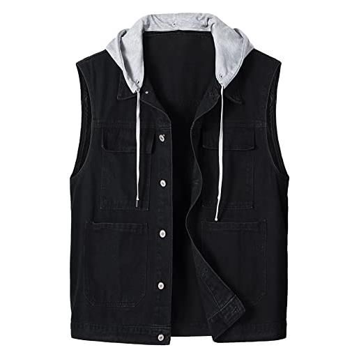URBAN CLASSICS Gilet Denim Uomo - Giacca Smanicata Vintage, Streetwear Casual - Foto 10