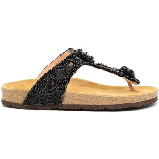 MALÌPARMI ciabatta mali'parmi sj0017 in perline nere