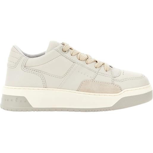 Hogan sneakers Hogan h667 in pelle avorio