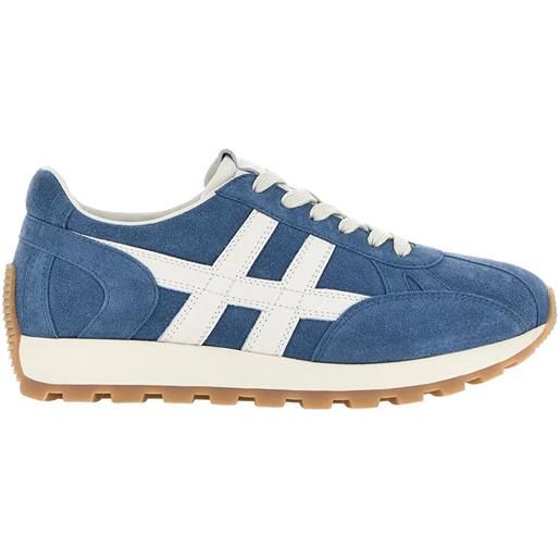 Hogan sneakers Hogan 86er in camoscio azzurro